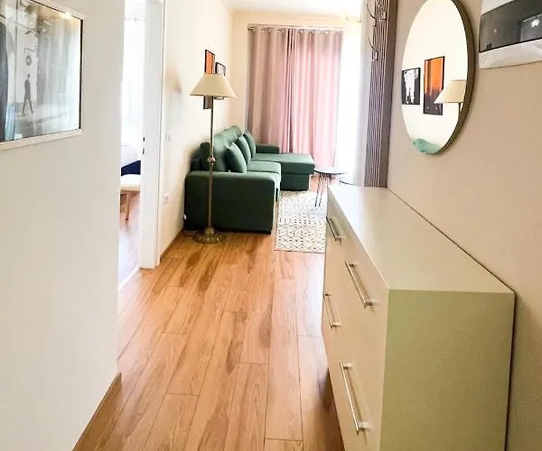 Skyline Sunset & Towers View - Modern 1br Tirana